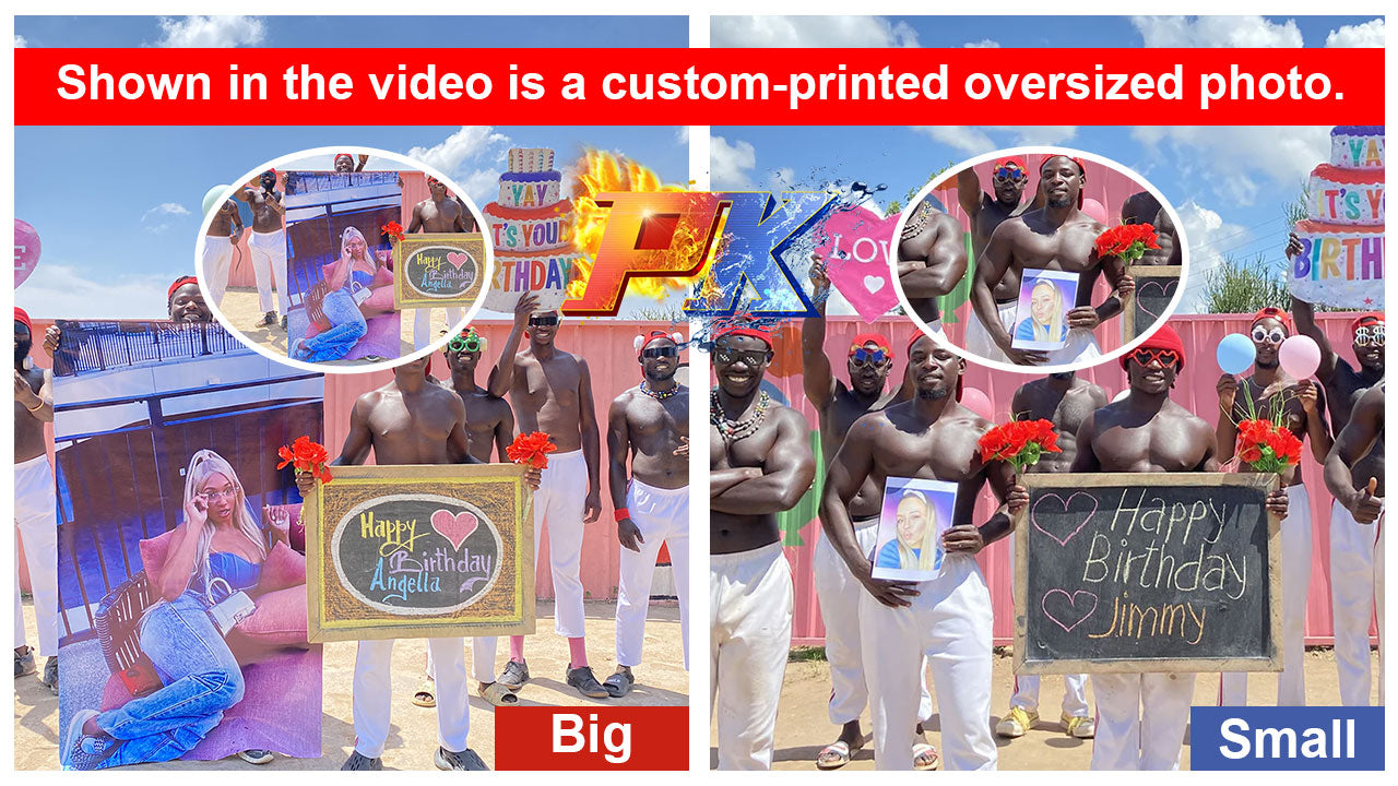 African Fitness Team: Custom-printed oversized photo