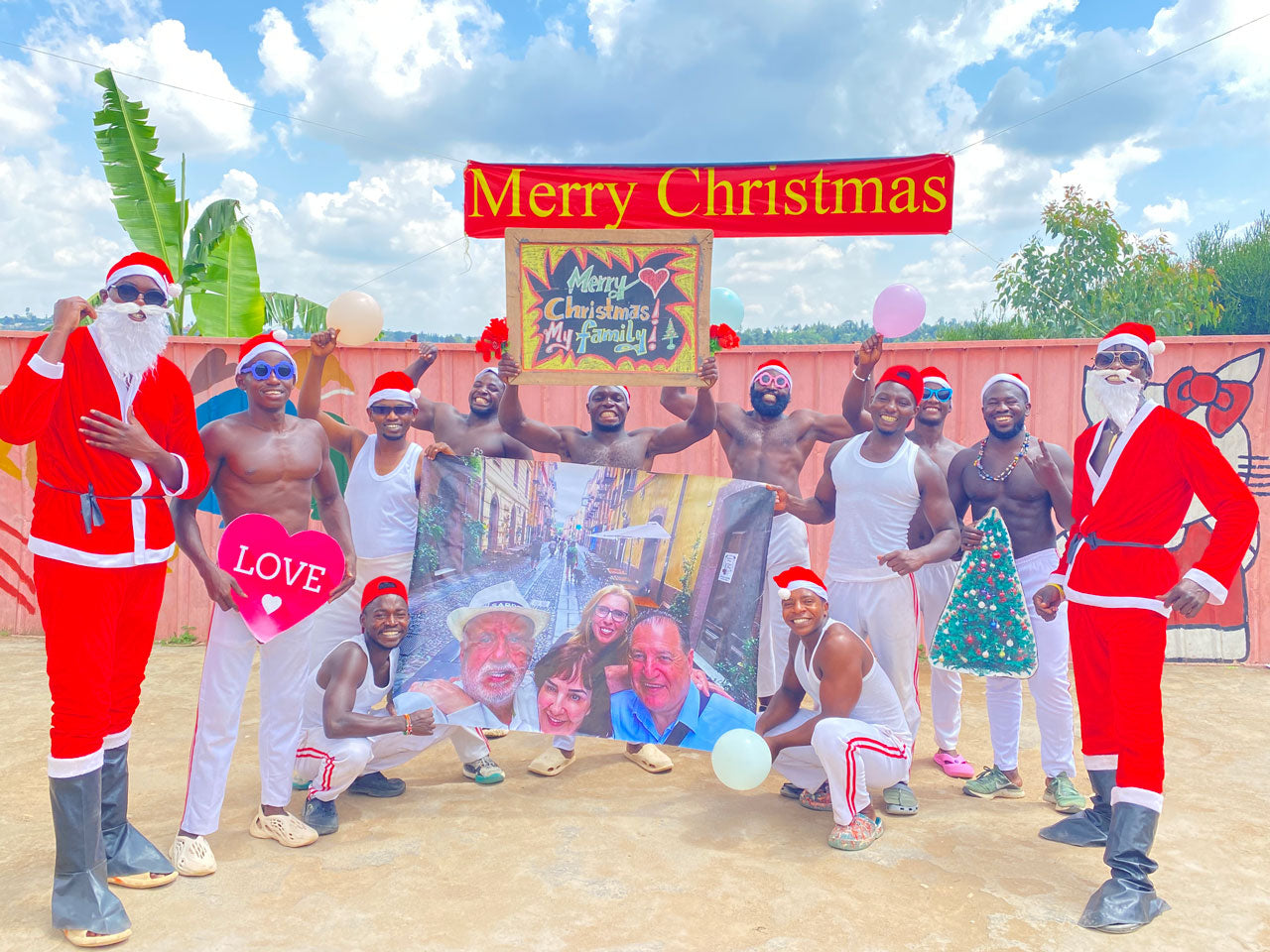 African Fitness Squad - Group Dance: Custom-printed oversized photo