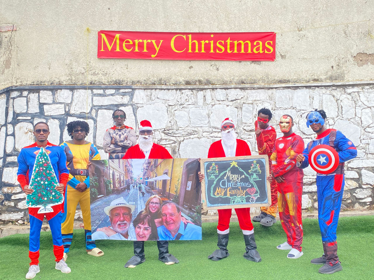 African Anime Team: Custom-printed oversized photo