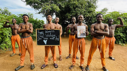 African Orange Pants Team